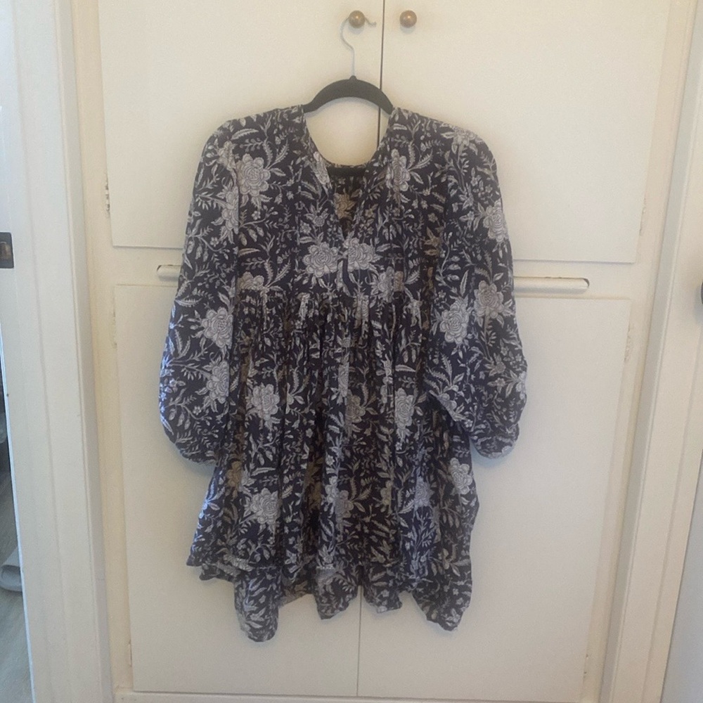 Block Print Mini Dress